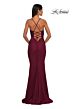 La Femme 32217 Illusion Corset Lace-Up Back Dress