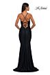 La Femme 32217 Illusion Corset Lace-Up Back Dress