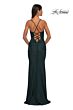 La Femme 32217 Illusion Corset Lace-Up Back Dress