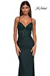 La Femme 32217 Illusion Corset Lace-Up Back Dress