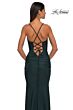 La Femme 32217 Illusion Corset Lace-Up Back Dress
