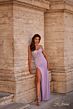 La Femme 32227 High Slit Corset Top Sparkly Dress