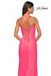 La Femme 32227 High Slit Corset Top Sparkly Dress
