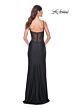 La Femme 32229 Illusion Back High Slit Corset Dress