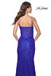 La Femme 32231 Plunging Neckline Corset Top Lace Dress