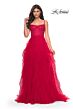 La Femme 32233 Ruffle Skirt Rhinestone Corset Dress
