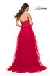 La Femme 32233 Ruffle Skirt Rhinestone Corset Dress