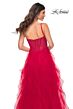 La Femme 32233 Ruffle Skirt Rhinestone Corset Dress