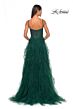 La Femme 32233 Ruffle Skirt Rhinestone Corset Dress