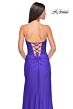 La Femme 32234 Lace Corset Ruched Skirt Strapless Dress