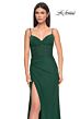 La Femme 32239 Ruched Corset Spaghetti Straps Dress