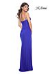 La Femme 32239 Ruched Corset Spaghetti Straps Dress
