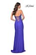 La Femme 32245 Illusion Corset High Slit Embellished Dress