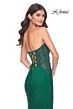 La Femme 32245 Illusion Corset High Slit Embellished Dress