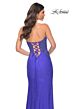 La Femme 32245 Illusion Corset High Slit Embellished Dress