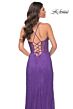 La Femme 32247 High Slit Illusion Corset Sparkly Dress