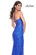 La Femme 32248 Illusion Sides Corset Top Lace Dress