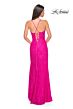 La Femme 32248 Illusion Sides Corset Top Lace Dress