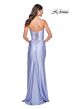 La Femme 32256 Cutaway Slit Lace-Up Corset Dress