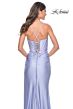 La Femme 32256 Cutaway Slit Lace-Up Corset Dress