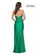 La Femme 32256 Cutaway Slit Lace-Up Corset Dress