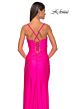 La Femme 32256 Cutaway Slit Lace-Up Corset Dress