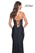 La Femme 32258 Illusion Corset Lace-Up Back Dress