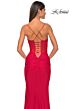 La Femme 32258 Illusion Corset Lace-Up Back Dress