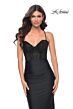 La Femme 32260 Sparkly Bodice Lace-Up Back Dress