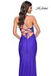 La Femme 32260 Sparkly Bodice Lace-Up Back Dress