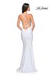 La Femme 32260 Sparkly Bodice Lace-Up Back Dress