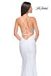 La Femme 32260 Sparkly Bodice Lace-Up Back Dress