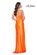 La Femme 32262 High Slit Corset Top Neon Dress