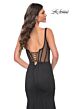 La Femme 32268 Illusion Back Corset Bodice Dress