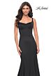 La Femme 32268 Illusion Back Corset Bodice Dress