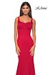 La Femme 32268 Illusion Back Corset Bodice Dress