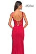 La Femme 32268 Illusion Back Corset Bodice Dress
