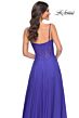 La Femme 32276 Lace Corset Slit Skirt A-line Dress