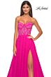 La Femme 32278 High Slit Strapless Sweetheart Neckline Dress