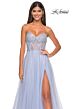 La Femme 32278 High Slit Strapless Sweetheart Neckline Dress