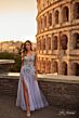 La Femme 32288 Floral Appliques High Slit Dress
