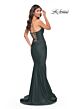 La Femme 32289 Strapless Sweetheart Neckline Lace-Up Dress