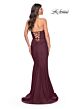 La Femme 32289 Strapless Sweetheart Neckline Lace-Up Dress