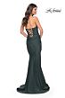 La Femme 32289 Strapless Sweetheart Neckline Lace-Up Dress