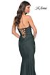 La Femme 32289 Strapless Sweetheart Neckline Lace-Up Dress