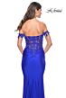 La Femme 32302 Lace Corset Off The Shoulder Dress