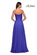 La Femme 32311 Lace Corset High Slit Strapless Dress
