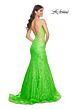 La Femme 32314 Illusion Sides Bare Back Lace Dress