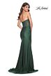 La Femme 32316 Illusion Corset Hot Fix Strapless Dress