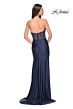 La Femme 32316 Illusion Corset Hot Fix Strapless Dress